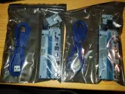 2 x VER 0007S PCI-E 1X 16X Powered USB 3.0 SATA GPU Riser Adapter with Cable