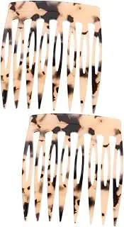 BELLIFFY Teeth Hair Comb for Women Lightweight Acetate Side Comb for Fine Thin Hair Simple Stylish the Go for Daily Use