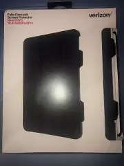 Verizon Folio Case & Tempered Glass Screen Protector for iPad Pro 2020 12.9" New