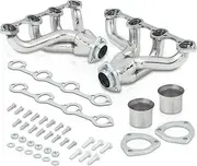 daili Store Stainless SBC Small Block Hugger Exhaust Manifold Header Compatible with Ford 289-302-351 V8