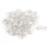 Backpack Drawstring Clear Single Hole Round Head Spring Cord Lock Toggle 60pcs