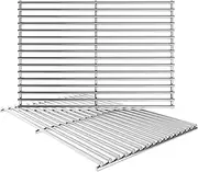 KIKIBRO 17/17.5/19.5 Inch Grill Cooking Grates Replacement for Weber Spirit 300, 310, 320 Series, Spirit 700, Genesis Silver/Gold/Patinum B/C, Heavy Duty Stainless Steel Grids, 17.5" D x 23.8" W