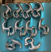 Columbus Mckinnon 12 Pack G7 Heavy Duty R Hook for Car Hauler Wrecker, p/n 93423