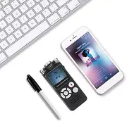 XUMIUZIY HD Voice Recorder,SK-333 1.4-Inch 8G Recording Pen MP3 Player HD Noise Reduction One-Click Recording Recorder,Support Lossless Music Formats,Lightweight