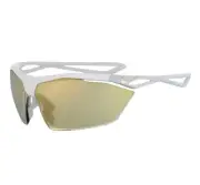 Nike Vaporwing R Sunglasses (Matte White/Speed Tint UML Gold Mirror)