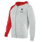 Dainese Paddock Hoodie - Glacier-Gray/Lava-Red/Black