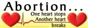 Abortion...One Heart Stops Pro-Life Bumper Sticker