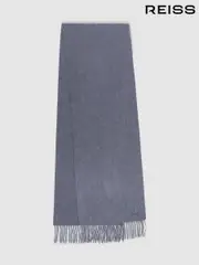 Reiss Indigo Melange Picton Wool and Cashmere Scarf (E45219) | $120