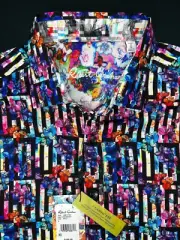 Robert Graham JUMP START Multicolor $198 Large Classic Fit Short Sleeve NWT L