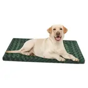 Dog Crate Bed Pad – Reversible Fleece Mat for Small, M(30*20*1.5) Forest Green