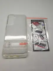 For Samsung Galaxy S21 Plus 6.7 Case With Kickstand clear transparent Glitter