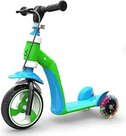 Multifunction Toddler Scooter, Adjustable Height, Girls Boys Kids 3 Wheel Kick Scooters, for Children from 1 To6-Year-Old. Kids, Boys Girls Best Gifts