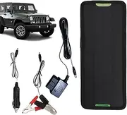 Solar Battery Charger - Solar Battery Kit, Waterproof Solar Charger | Solar Panel powerr Charger Kit, Portable Waterproof Car Battery Maintainer for Car Motorcycle Truck Trailer Tractor Rv