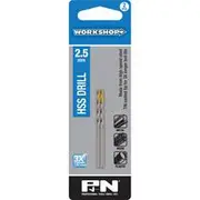 P&N Workshop Drill Bit HSS Tin Tipped 2.5mm 2 Pack