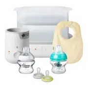 NEW Tommee Tippee Closer to Nature new parent starter pk, white - SEALED