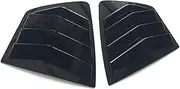 2PCS Car Back Window Shutter Cover Trim Compatible for Honda Accord 9th Sedan 2014-2017 Rear Window Louver Side Vent Auto Accessories(Black)