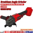 Brushless Cordless 125mm Angle Grinder Grinding Tool For Milwaukee 18V Battery