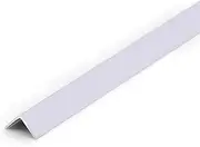 TEN-HIGH Aluminum L Molding Wall Corner Guard Corner Protector Width 50x50mm Length 600mm Aluminum Edge Trim for Wall Door Frame Tile Edge - Stylish and Durable Wall Protection (White, 4pcs)