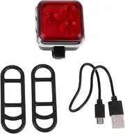 GALPADA 1 Set USB Rechargeable Bike Tail Light Safety Lamp for Cycling Durable Material Fits Handlebars Seat Posts Convenient USB Charging Bike Light