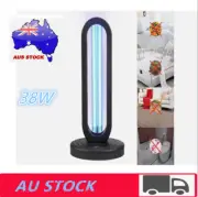 Ultraviolet Sterilization Germicidal Light Black UV w/Remote Controller 110V 38W