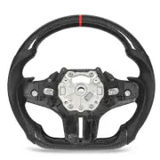 M3 M4 G80 G82 G83 F4X G2X Carbon Fiber Perforated Leather Steering Wheel with Tri Stitching