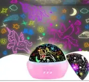 Best gifts Kids Night Light Round Unicorn LED Projection lamp A7