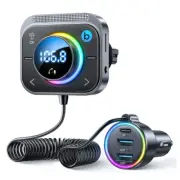 Bluetooth Handsfree FM Transmitter Wireless Radio Adapter USB Car Kit Mp3 Player (for: Fiat)