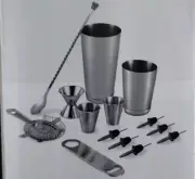 14 PC Bartender Kit Complete Cocktail Shaker Bar Tools Set with w/ Accessories Z