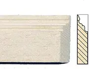 Dolls House Bare Wood Skirting Board Baseboard Pack of 6 45cm 17.5" Long