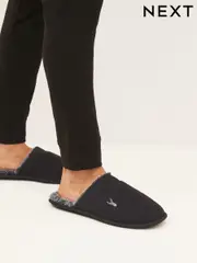 Black Mule Slippers (T69680) | $29