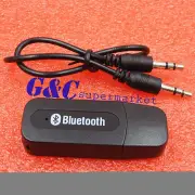 Wireless Bluetooth 3.5mm AUX Audio Stereo Home Car Receiver Adapter Mic new
