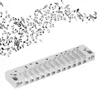 Harmonica Comb Part 12Hole Chromatic Scale Comb Frosted Silver Lightweight F DM5