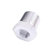 Aeroflow Brand NPT Pipe Reducers 1/4" to 1/8" Silver Finish Hose Fitting