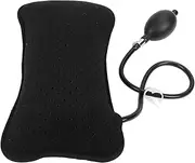 LeoLeozz Lumbar Support Cushion,Inflatable Lumbar Support Pillow Washable Breathable Portable Firm Lumbar Support Pillow for Car Drvier,Recliner,Desk Chair