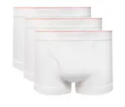 $88 HERON PRESTON FOR CALVIN KLEIN 3-Pack Boxer Brief, White, Large