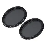 ND2-400 Lens Filter Variable Neutral Density Lens Filter 49mm 2 Pcs