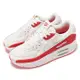 Nike 休閒鞋 Air Max 90 LV8 女鞋 米白 紅 螢光粉 厚底 增高 氣墊 HF5073-133