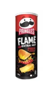 PRINGLES FLAME CHEESE & CHILLI - 180G - LIMITED EDITION - POTATOE PERFECT CHIPS