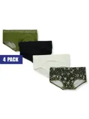 Sweet N Sassy Girls' 4-Pack Panties