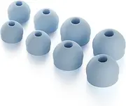 Premium Silicone Earplug Tips Replacement – Set of 4 Sizes (XS, S, M, L) – Compatible with CURVD, Loop Quite, Engage, Experience & More – Perfect Fit & Enhanced Comfort (Blue)