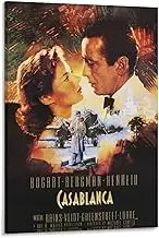 Casablanca Movie Poster Poster Decorative Painting Canvas Wall Art Living Room Posters Bedroom Painting 24x36inch(60x90cm)