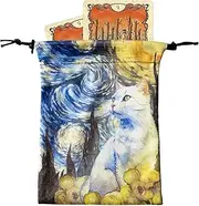 Tarot Cards Bag - Bags Pouch for Tarot Cards | 13x18cm Drawstring Dice Holder Storage | Tarot Cloth Bag | Jewelry Carrying Pouch for Tarot Enthusiasts Hand | Deck Protective Cas