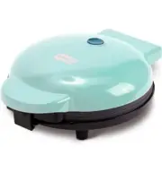DASH Express 8” Waffle Maker for Waffles/Paninis/Hash Browns w/ Easy Clean -Aqua