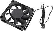 Zerodis 70 Mm Pwm Fan of PC Ball Bags Efficient Cooling Fan 4 Pin Smart Temperature Rule for a Black Computer Box