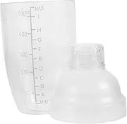 PRETYZOOM Clear Cocktail Shaker Mixing Cup for Cocktails Milk Tea Easy to Clean Operate for Home Bar Bartenders Secure Seal Design