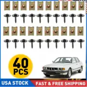 40 U-Nut Hex Screw Speed Fastener Undertray Sheet Clip Fixing Metal For BMW Mini (for: Volkswagen)