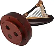 GREENADSCAPE Creative Harp Shaped Music Box Classical Lyre Musical Ornament for Weddings Birthdays Christmas Elegant Decorative Romantic Occasions and Celebrations