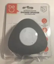 New BE U Bluetooth Suction Shower Speaker Ginsey Home Solutions Bluetooth Gray
