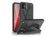 For iPhone 11 Case, Armour Strong Shockproof Tough Cover, Kickstand, Black