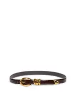 Madewell Women's Croc-Embossed Leather Belt